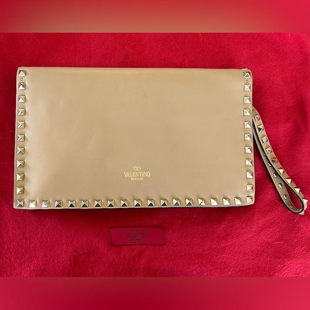 Valentino Rockstud Clutch Bag